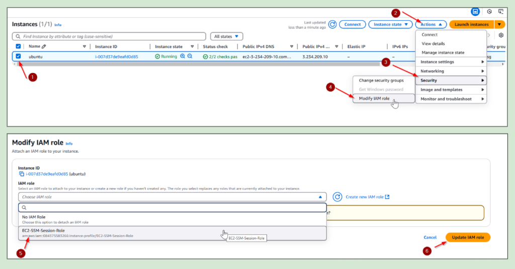 IAM Role to Your EC2 Instance